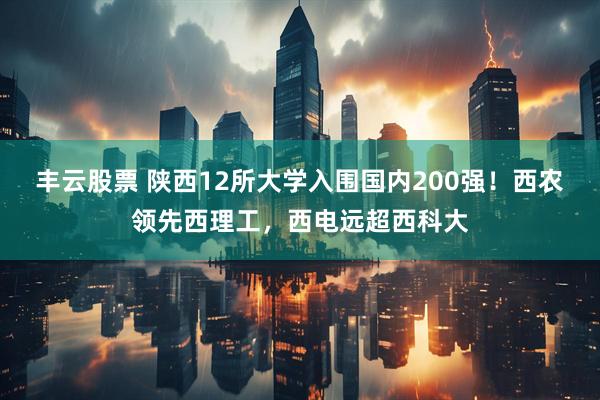丰云股票 陕西12所大学入围国内200强！西农领先西理工，西电远超西科大